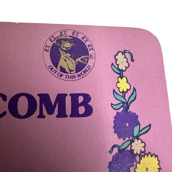 Vintage 1982 Star Power E.T. Pop-Up Comb Blue New - Picture 5 of 6